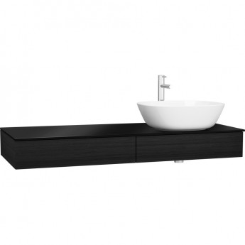 Модуль под раковину VITRA ORIGIN 120 см с выдвижным ящиком, правосторонний, черный дуб Модуль под раковину VITRA ORIGIN 120 см с выдвижным ящиком, правосторонний, черный дуб