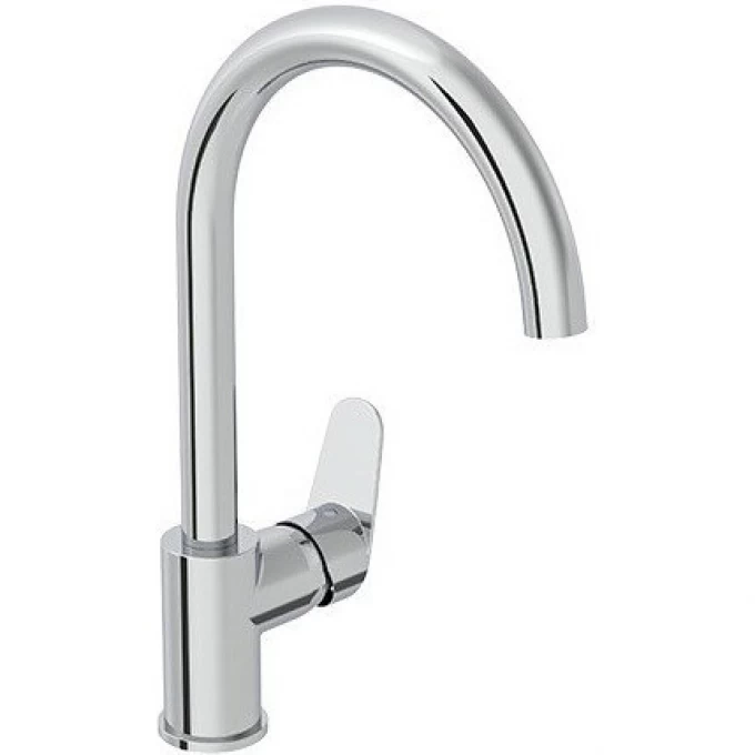 Смеситель VITRA FLOW ROUND для кухни с изливом C-типа A43407EXP Смеситель VITRA FLOW ROUND для кухни с изливом C-типа A43407EXP